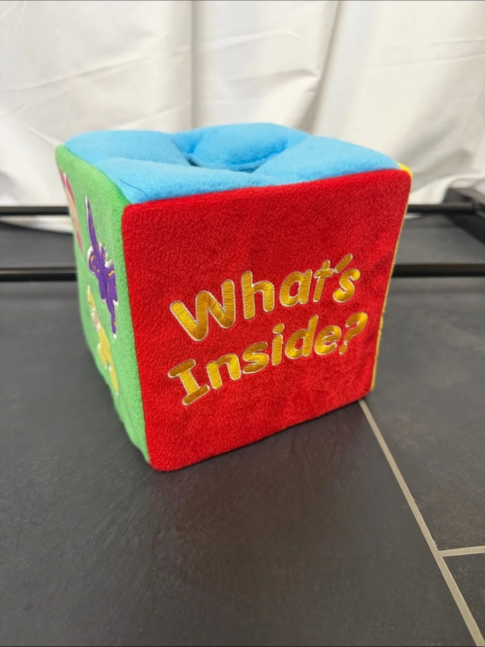 What's Inside? Soft Feely Box Educational Toy - Multi-Color